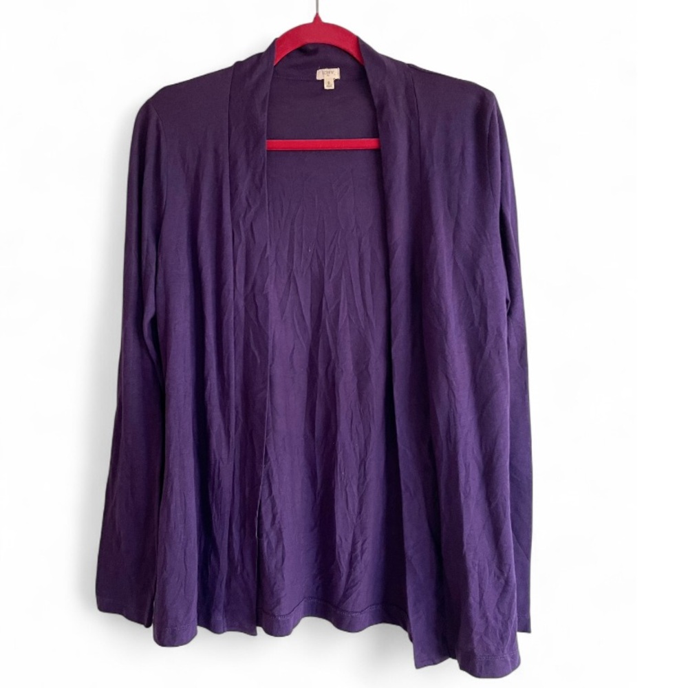 J. Crew Women's Purple Lightweight Open Cardigan Size S